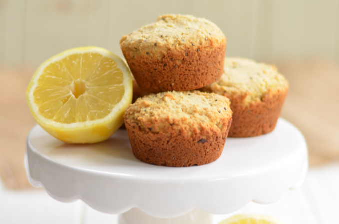 Grain Free Lemon Chia Seed Muffins Recipe Bob S Red Mill