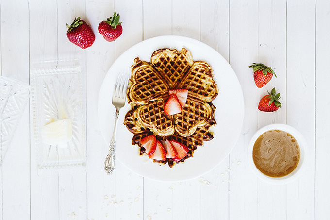 Healthy Waffles with 3 Ingredient Coconut Syrup | Bob's Red Mill's ...