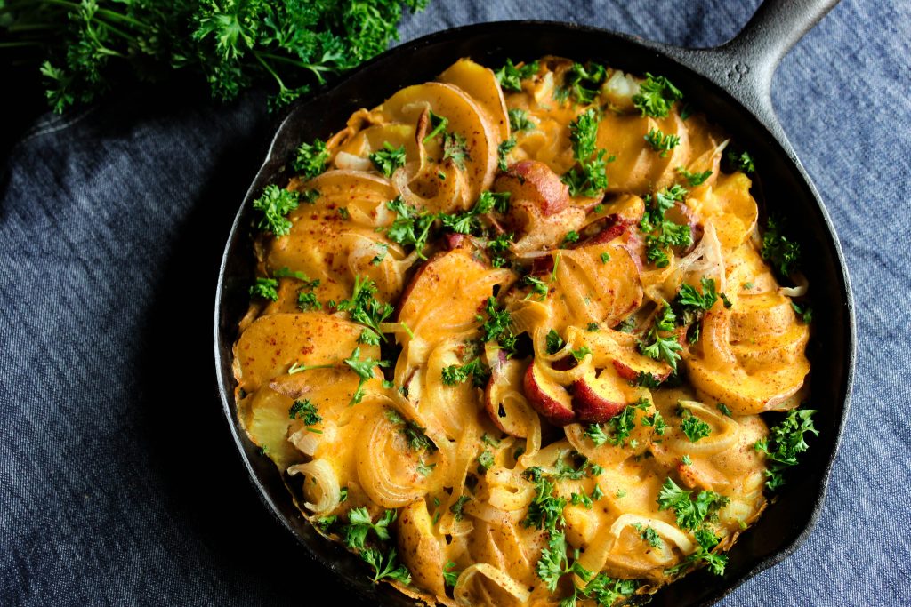 Vegan Scalloped Potatoes (Oil-Free!) - The Garden Grazer