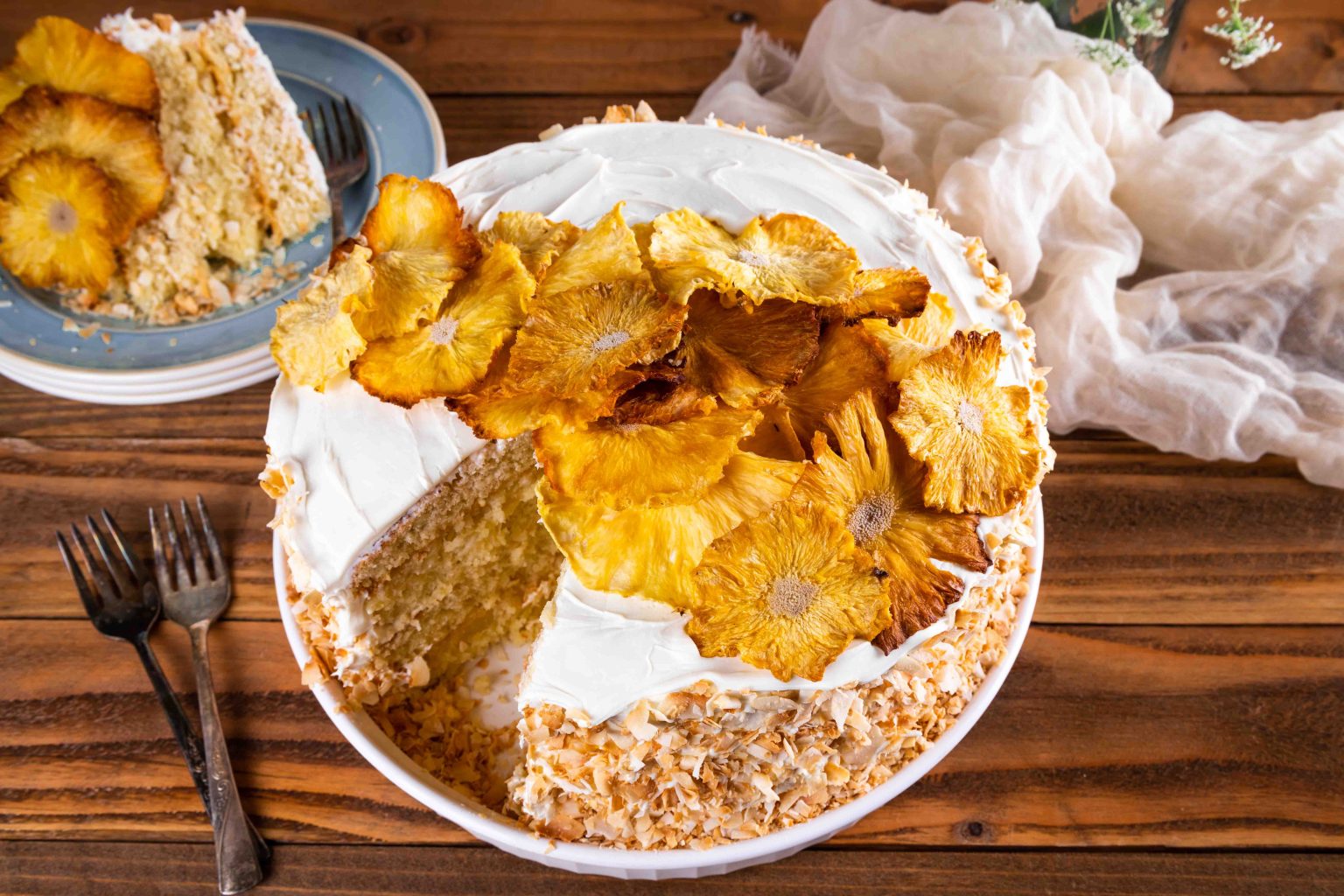 The Most Delicious Tropical Pineapple Coconut Cake Recipe
